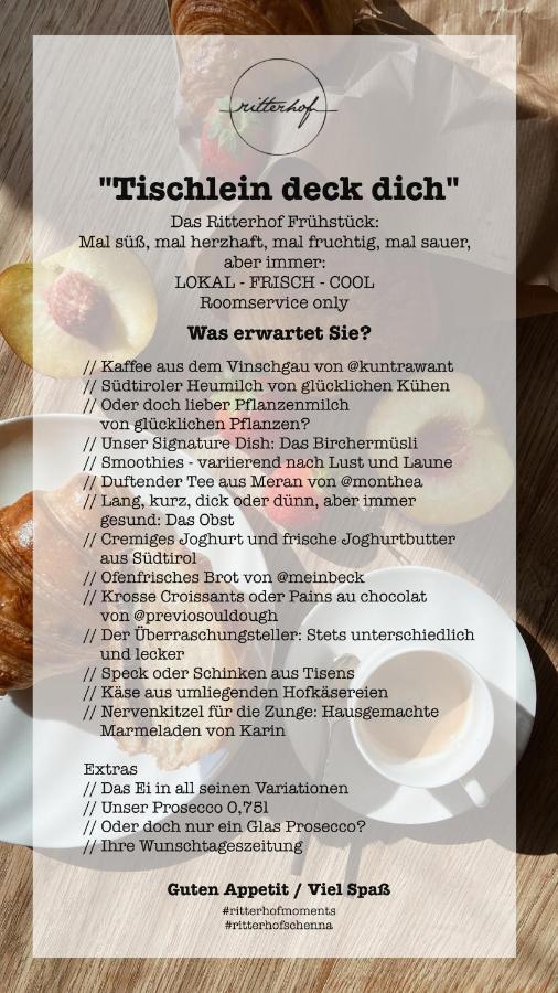 Apartmenthotel Ritterhof Suites & Breakfast Schenna Dış mekan fotoğraf